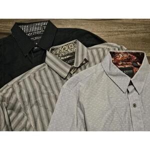 Scott Weiland Collection Lot 3 XL Long Sleeve Button Up Flip Cuffs